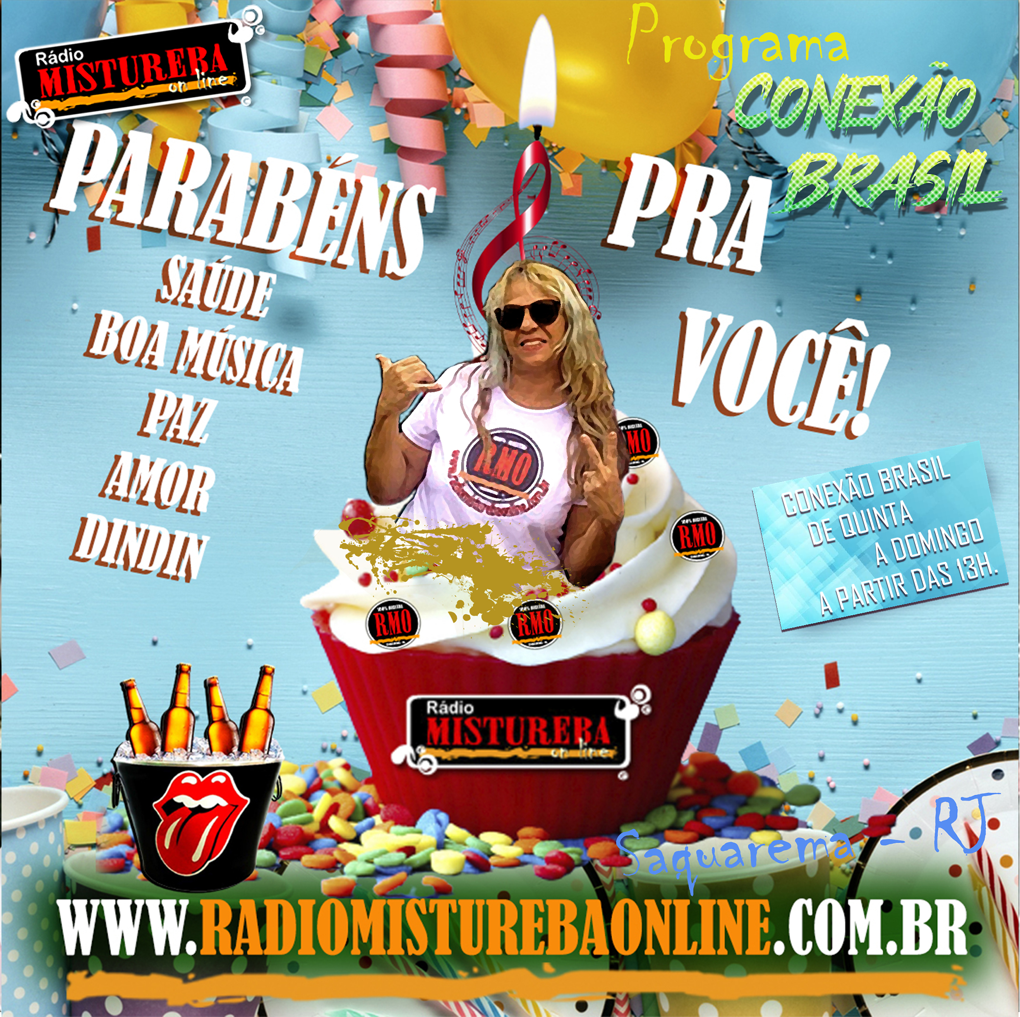 ANIVER DA AMIGA ANA LÚCIA NO PROGRAMA CONEXÃO BRASIL  COM LUCIENE ROCHA NA RMO 08 03 26