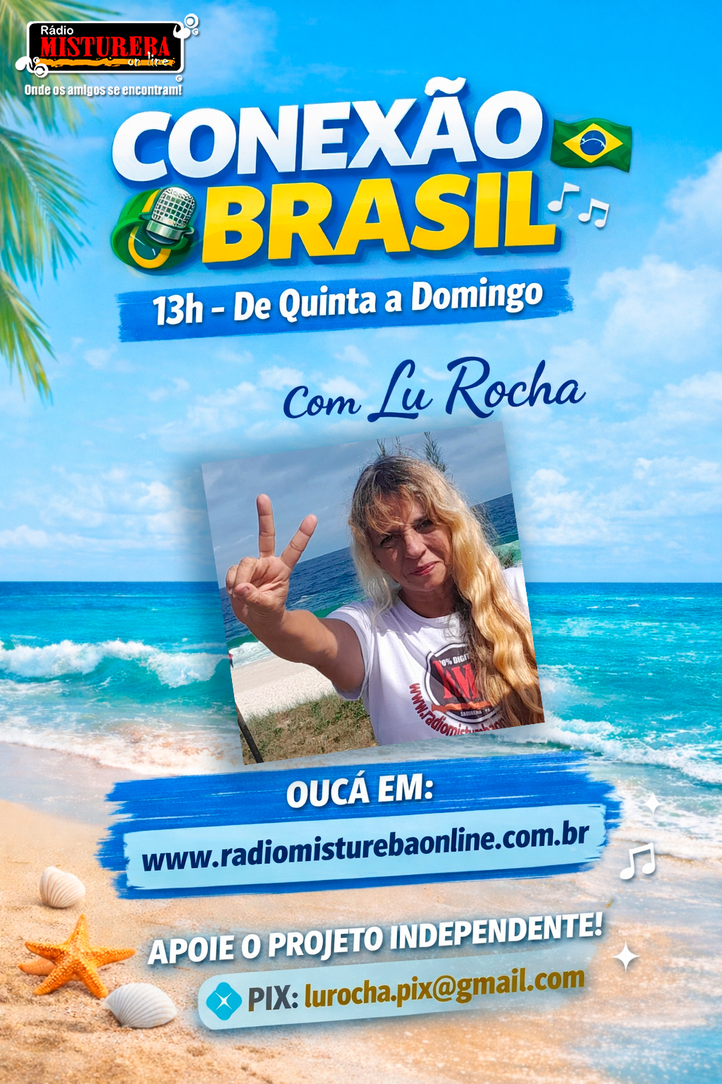 ALÔ PARA GALERA FINALEIRA PROGRAMA CONEXÃO BRASIL COM LUCIENE ROCHA 01 05 26